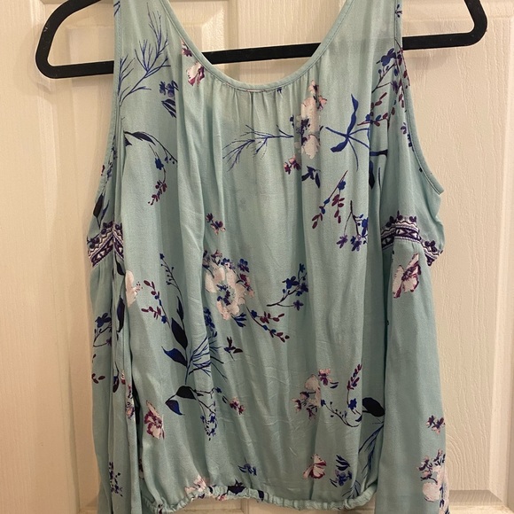 Arizona floral cold shoulder long sleeve blouse - Picture 2 of 6